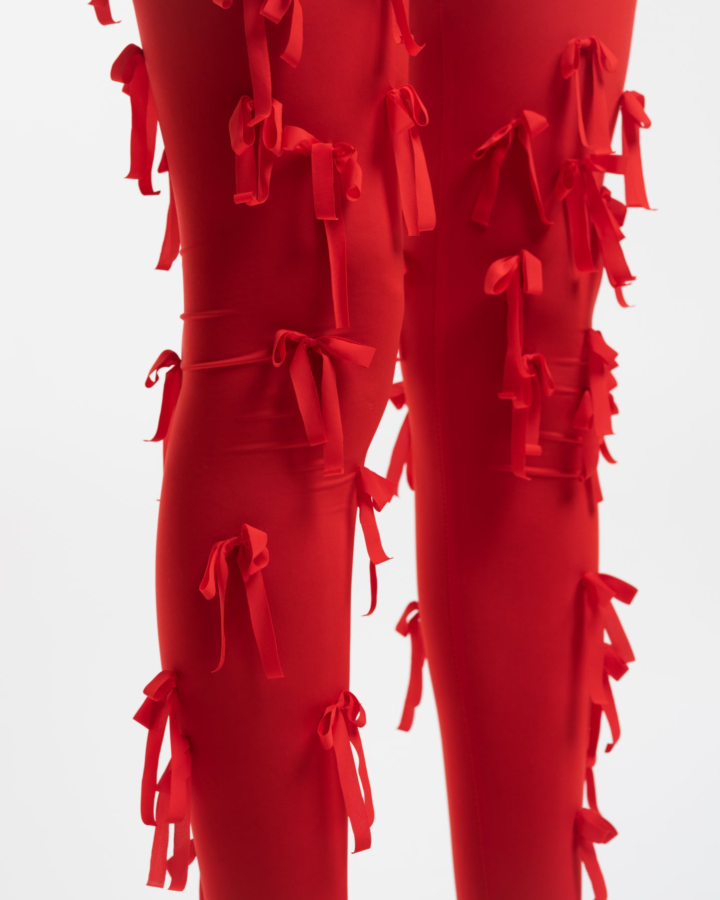 Red bows leggings